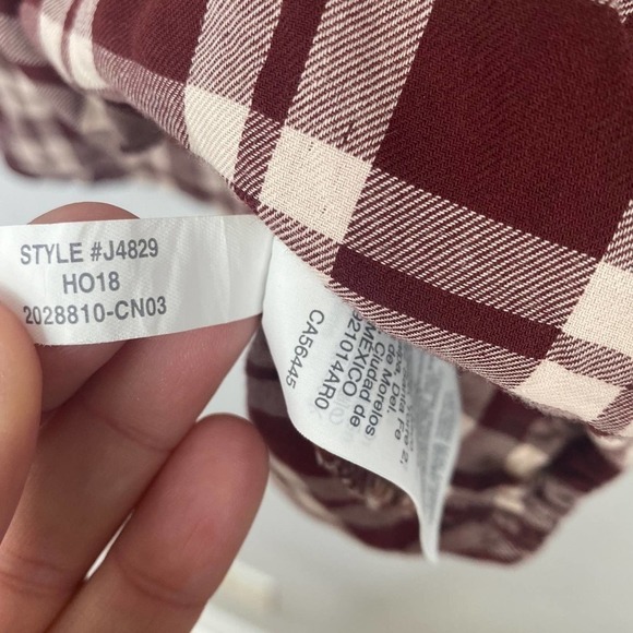 MADEWELL Arion Plaid Long Sleeve Wrap Top Size Extra Small - Picture 8 of 8